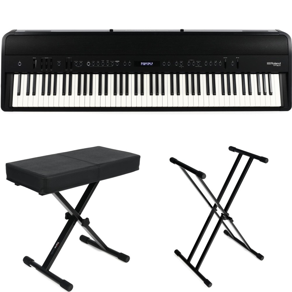 Roland FP-90X Digital Piano Essentials Bundle - Black