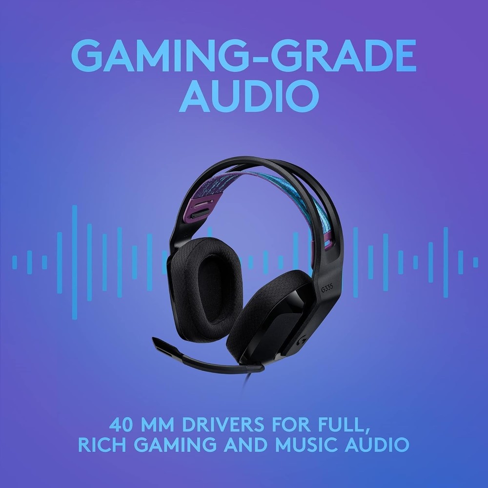 Logitech G335 Lightspeed 3.5mm Gaming Headset - Black