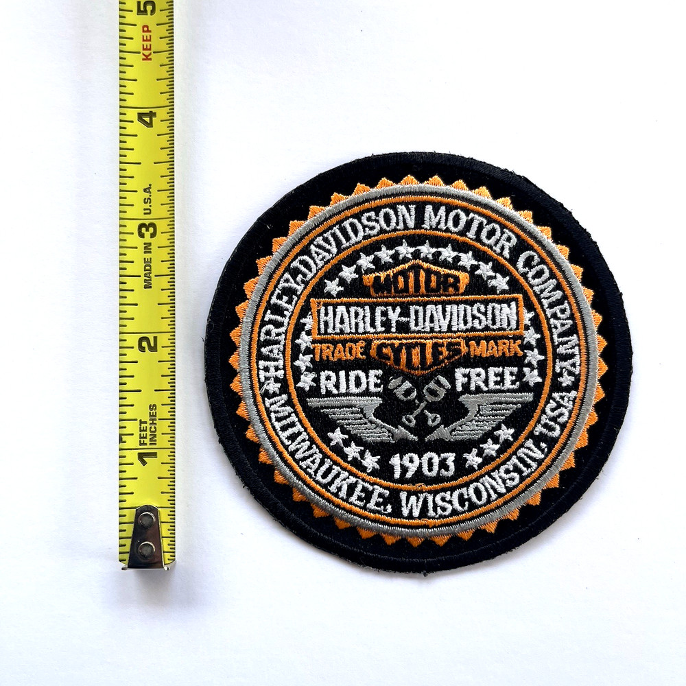 HARLEY DAVIDSON 'RIDE FREE' ROUND PATCH