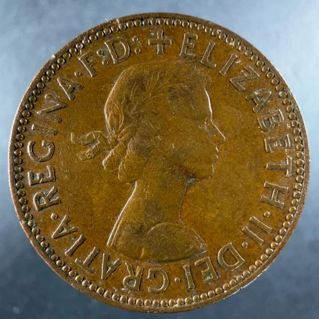1959 Great Britain Half Penny Choice Example Elizabeth II Bronze