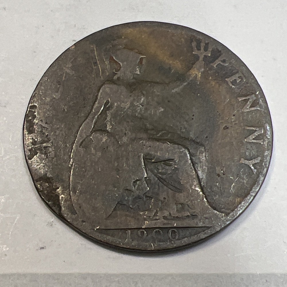 1900 British Half Penny - Free Shipping