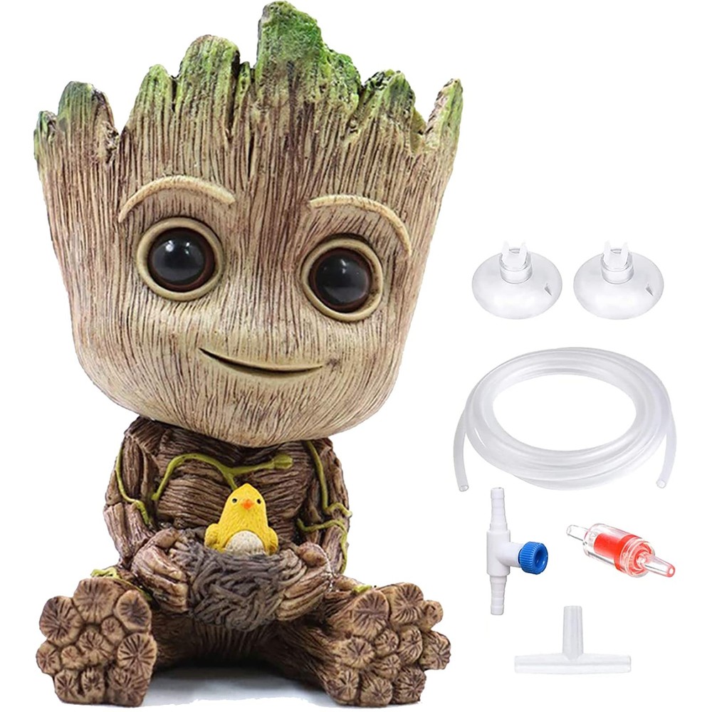 TEEMO Aquarium Groot Air Bubbler Decorations, Medium, Medium
