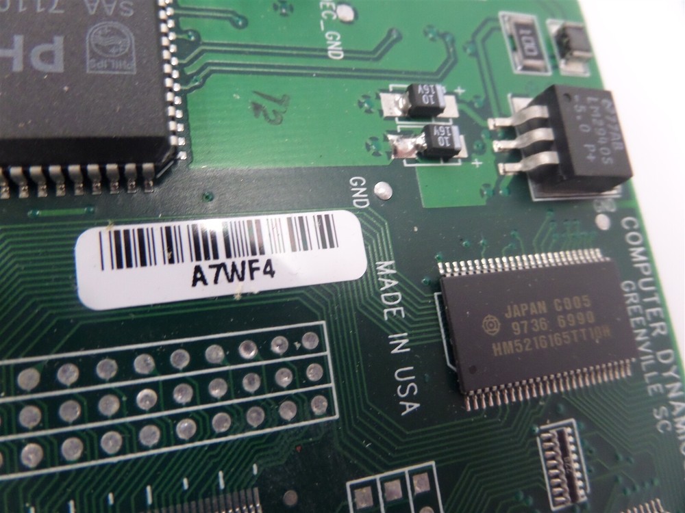 Computer Dynamics VAMP-XGA3 Rev. A Controller Touchscreen Display Board Card