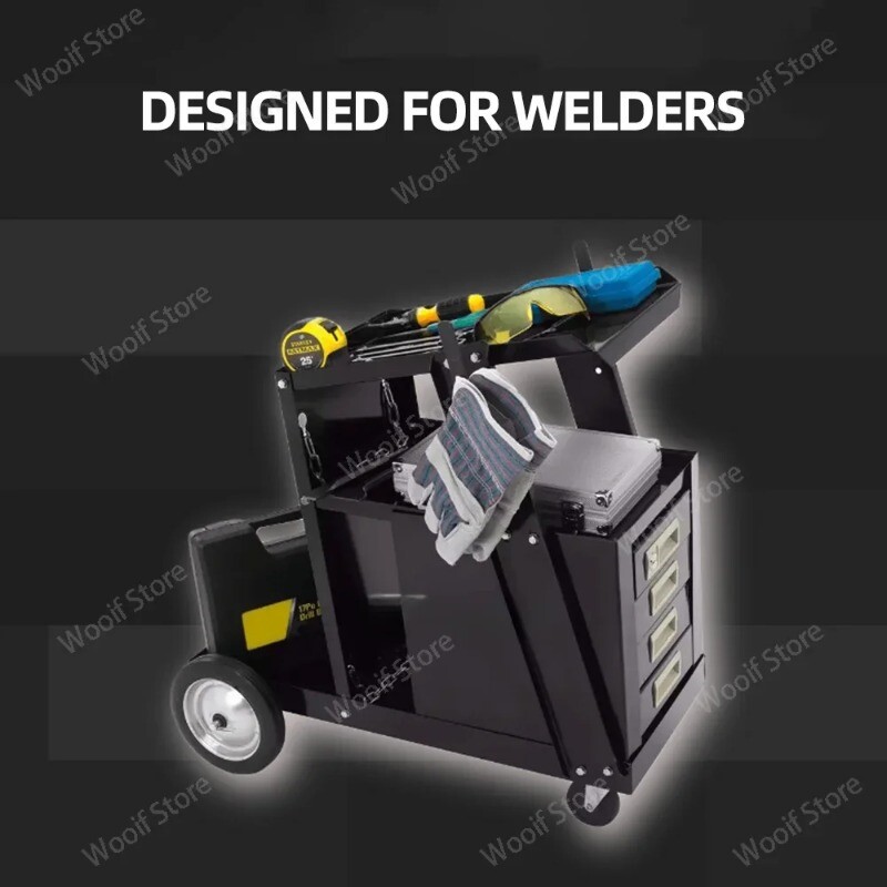 Welding Machine Trolley Welding Driver Pull Mobile Trolley for Car Repair