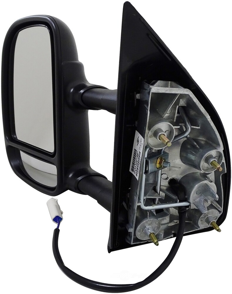 Genuine Side View Mirror - Left Power Telescopic Black Round Plug 955-363