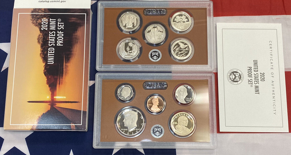 2020 Clad Proof Set. 10-coin set.