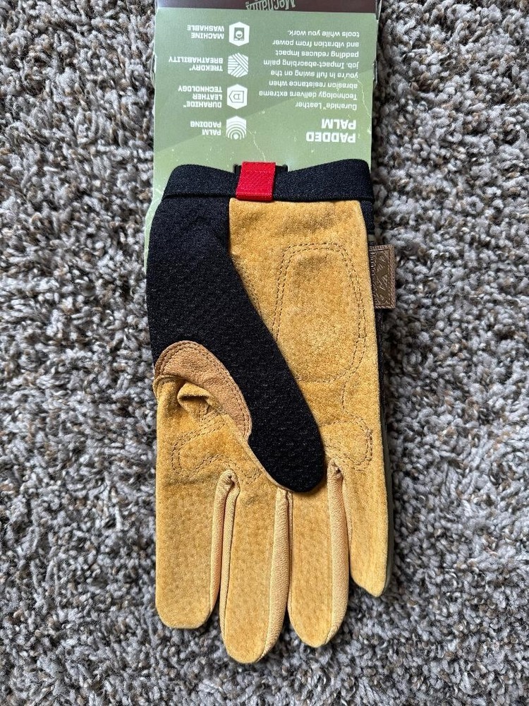 Leather Gloves Padded Palm