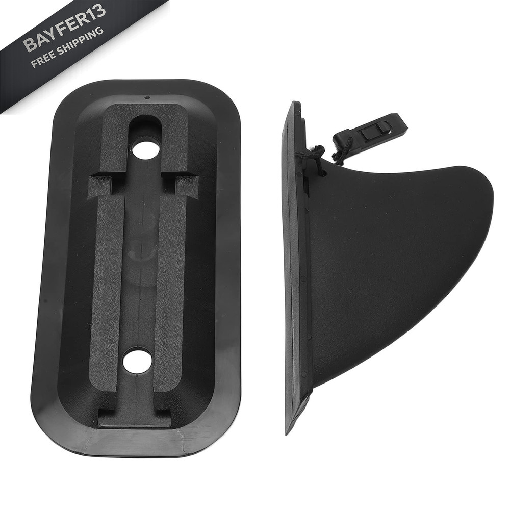 Paddle Board Fins Replacement, Plastic Adjustable Paddleboard Fin Black
