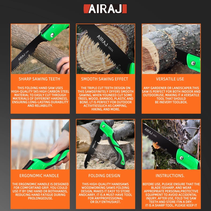 Multi-functional Folding Saw Woodworking Portable Tree Camping Hacksaw