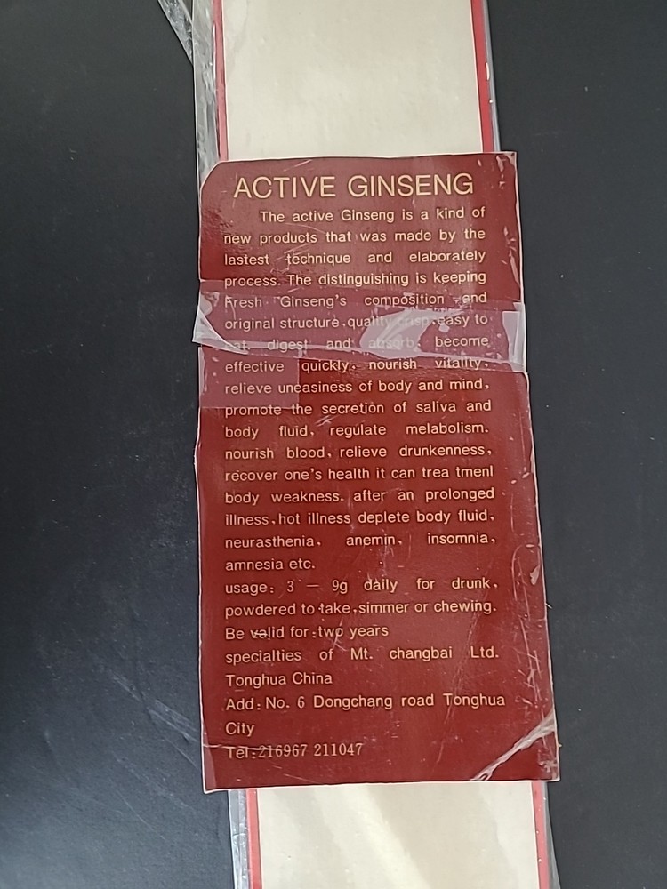 Vintage Ginseng Root Packged