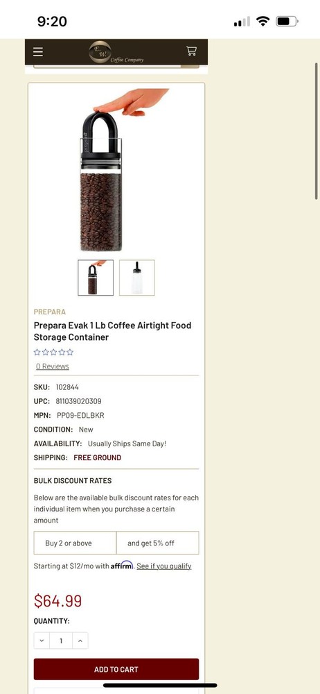 Prepara EVAK Airtight Food Storage Container