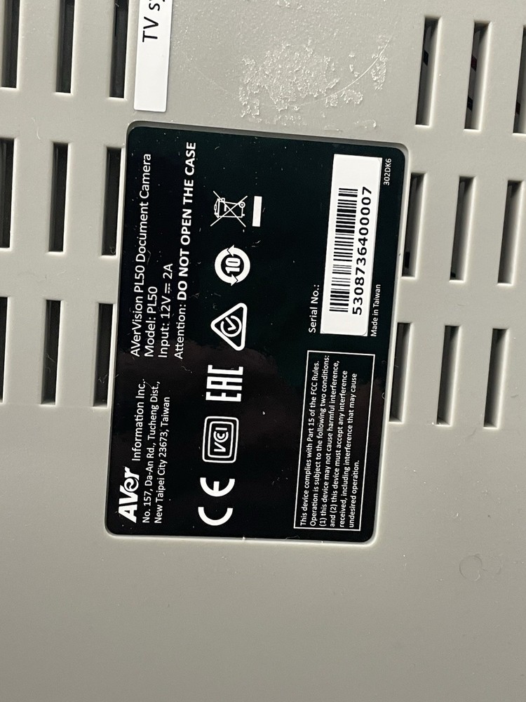 AVerVision PL50 Platform Document Camera Projector