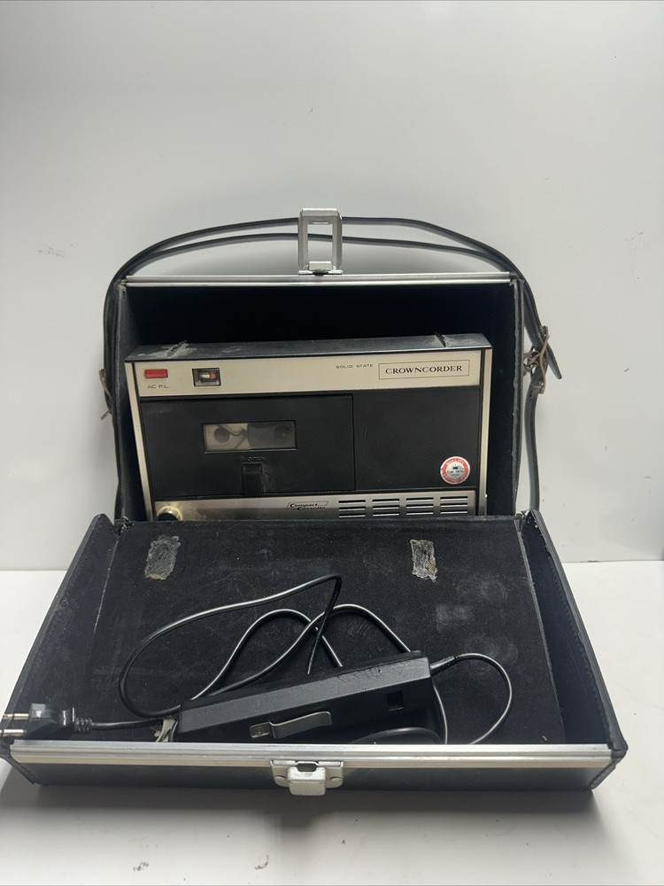 Crowncorder CTR-9450SCassette Recorder Solid State Japan Untested