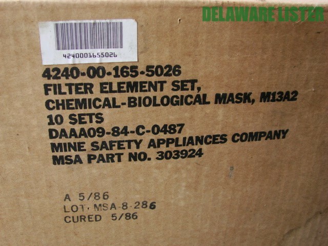 10x = 1 Case of Mask FILTER ELEMENT SET/Pr.