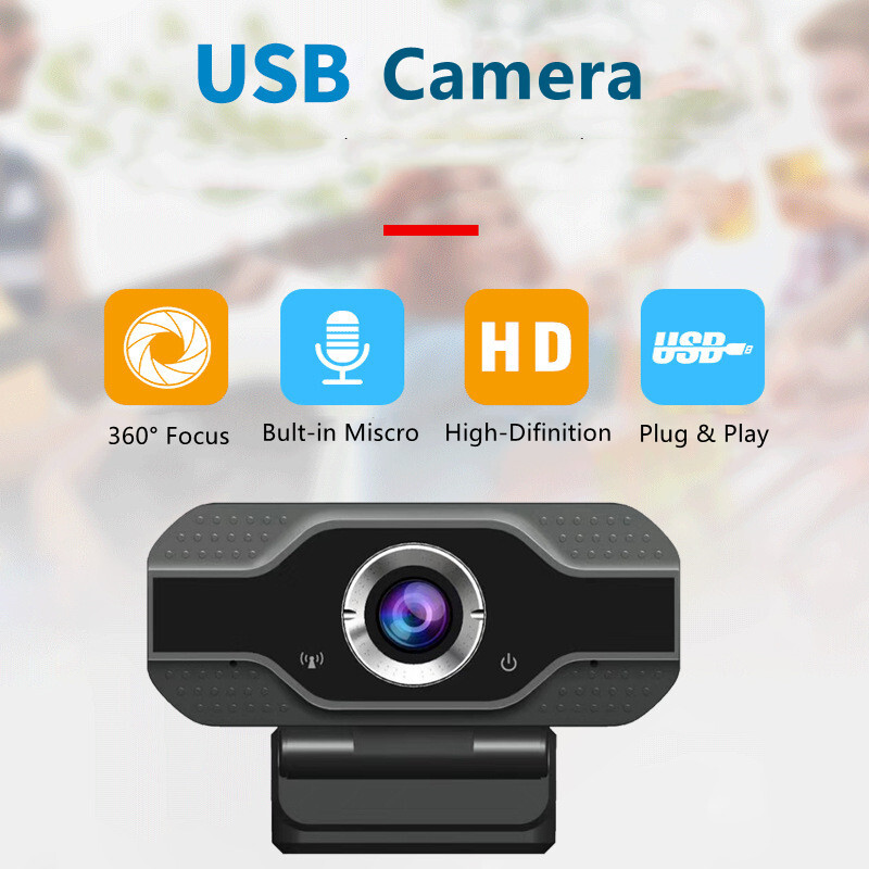 1080 Full HD Autofocus USB Web Camera for PC Desktop & Laptop Microphone Webcams