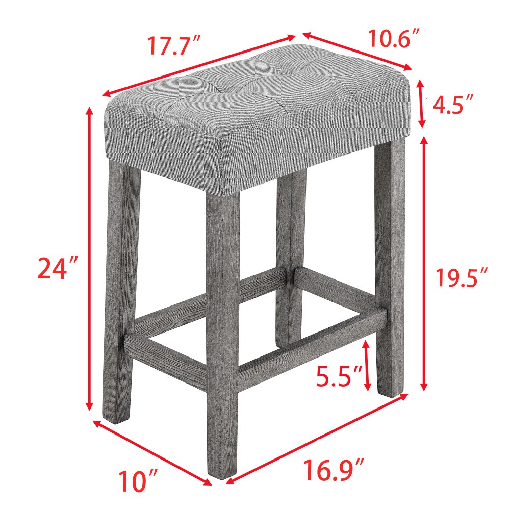 Bar Table Set w Power Outlet Dining Table Set Industrial Breakfast Table