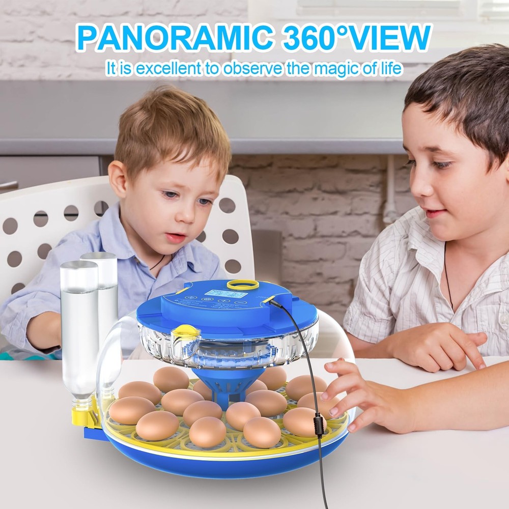 18 Egg Incubators for Hatching Eggs with Temperature Control, Egg Incubator w...