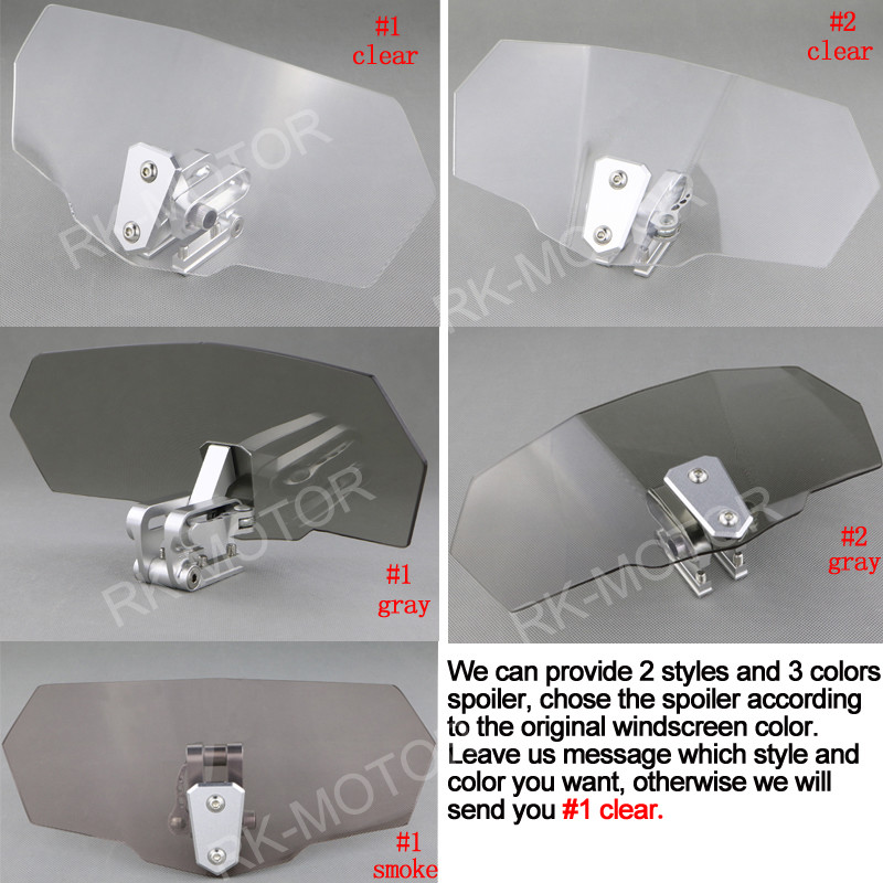 Windscreen Deflector Adjustable Windshield Screen Fit For HONDA VFR1200