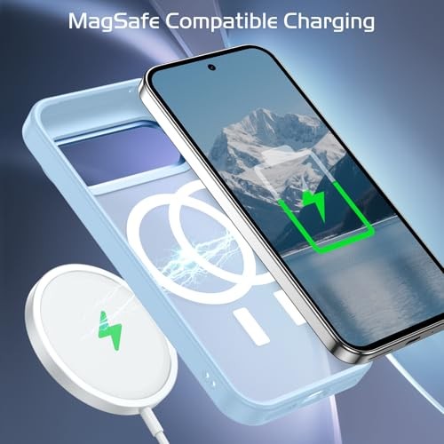 Magnetic for Google Pixel 10 Case/Pixel 10 Google Pixel 10/10 Pro Light Blue