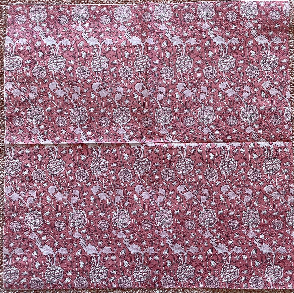 4 Designs Paper Napkin Set for Decoupage - Assorted