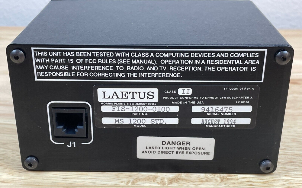 LAETUS FIS-1200-0100 Laser Scanner, MS 1200 STD.