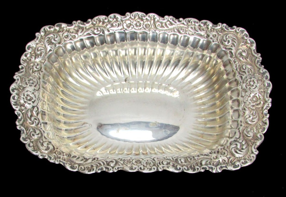 WONDERFUL WHITING STERLING SILVER RECTANGLE CANDY DISH