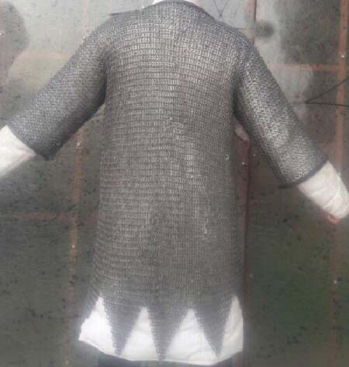 flat rivited with warser shirt chainmail half sleeve oiled