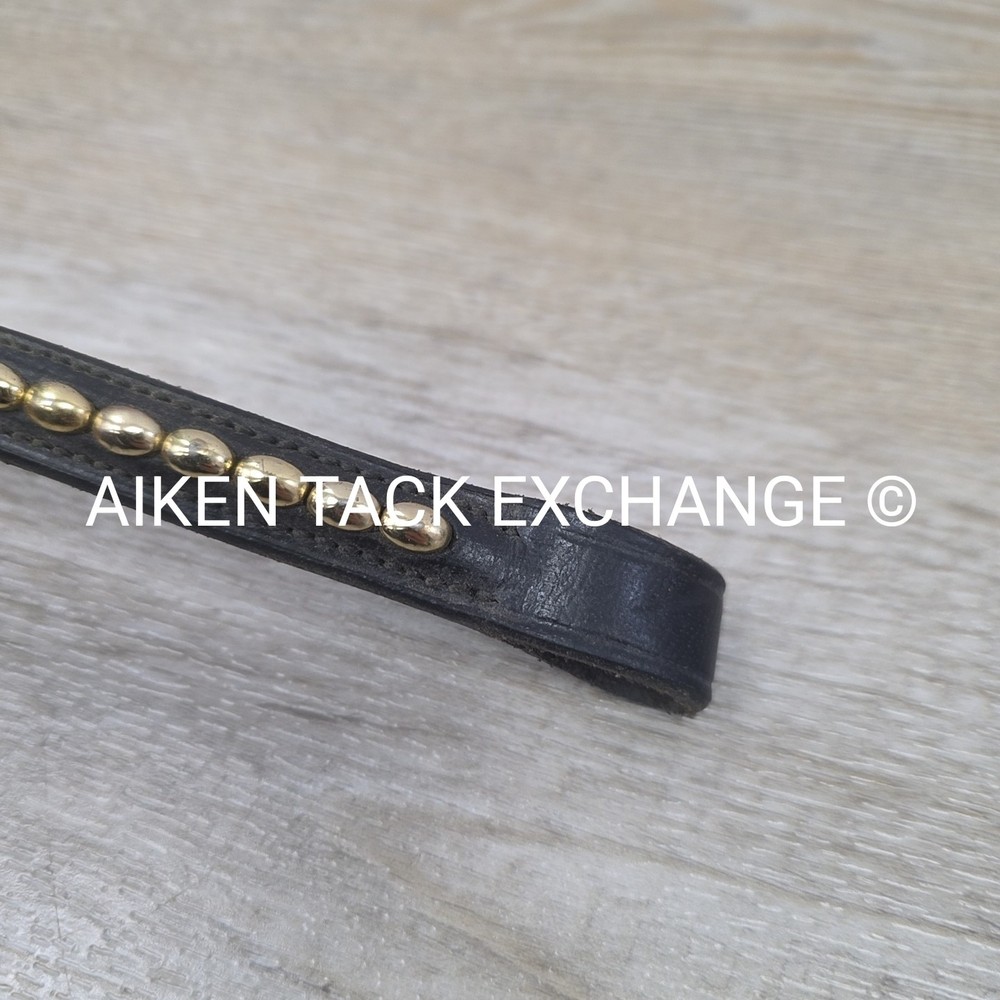BARGAIN BUNDLE: 2 Browbands with Bling, Black, Size Full (Read Description)