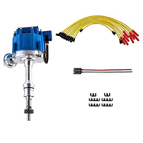 Performance HEI Ignition Distributor w/Cap & Rotor and Spark plug Wire set