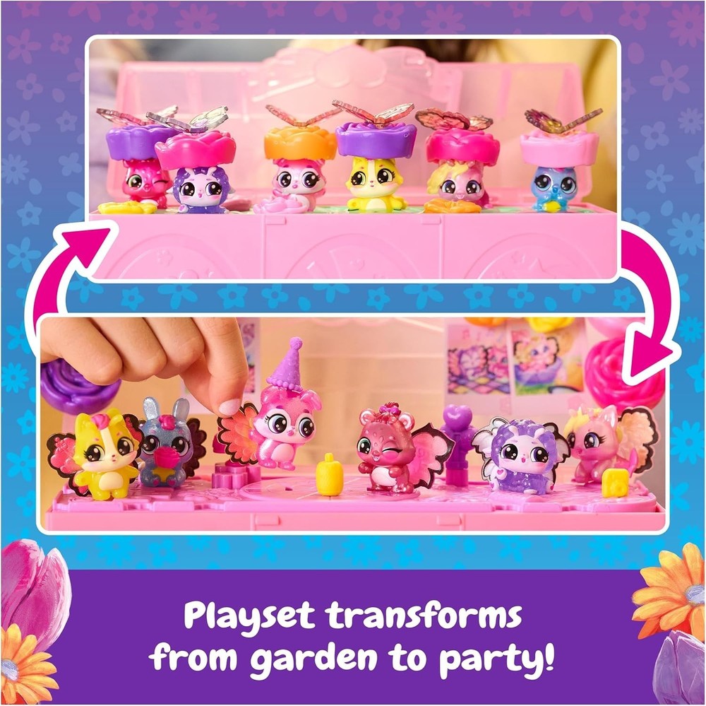 Interactive Bloomables Set with 6 Figures, Terrarium & Transforming Dance Floor