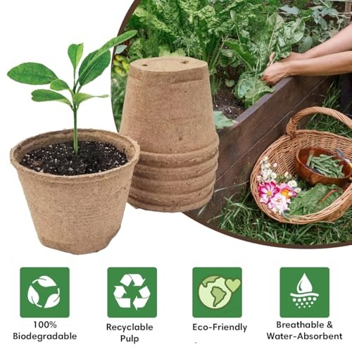 Seedling Starter Kit Germination Grow Cups and Soil (0 Pack) Biodegradable 1
