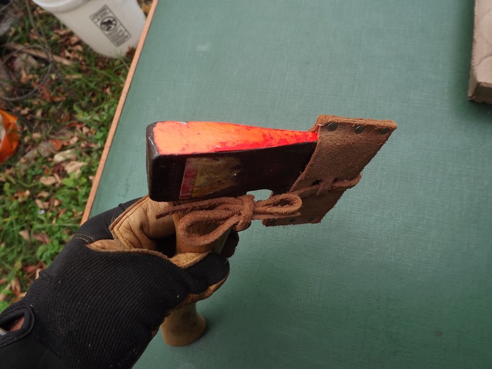 Vintage Small NORLUND Hatchet Axe & Leather Sheath