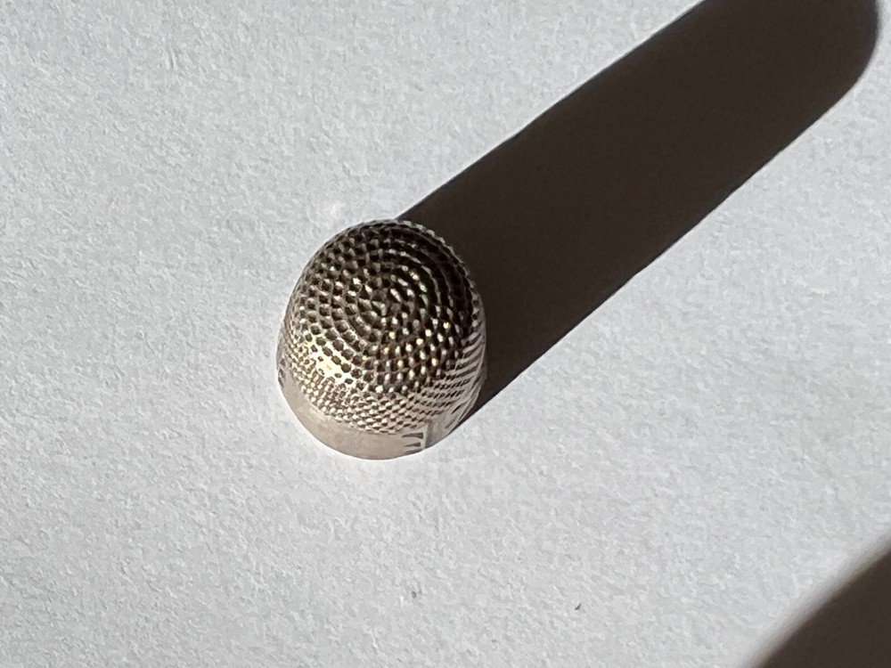 Antique Sterling Anchor Brite Cut Thimble