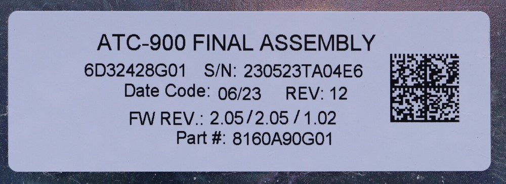 EATON ATC-900 8160A90G01 AUTOMATIC TRANSFER SWITCH CONTROLLER
