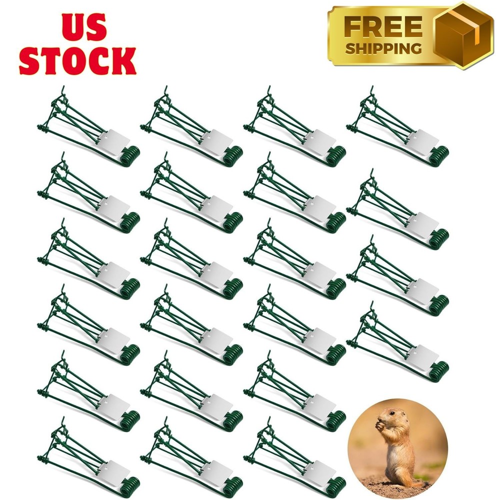 24 Pcs Outdoor Gopher Trap Easy Set Mole Trap Weather Resistant Gopher Killer