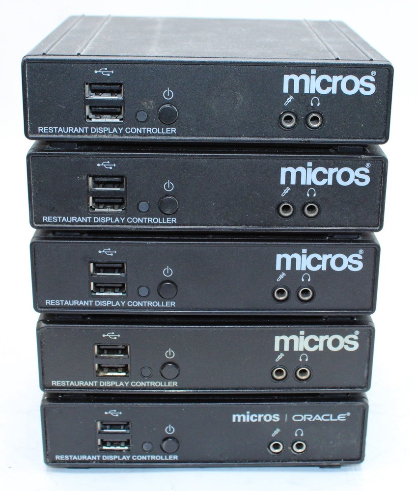 Lot of 5 - Micros Thin Client DT166 700876 Restaurant Display Controller