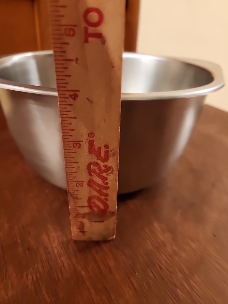 REVERE WARE STAINLESS DEEP DOUBLE BOILER INSERT FITS 3 & 4 QUART SAUCEPANS