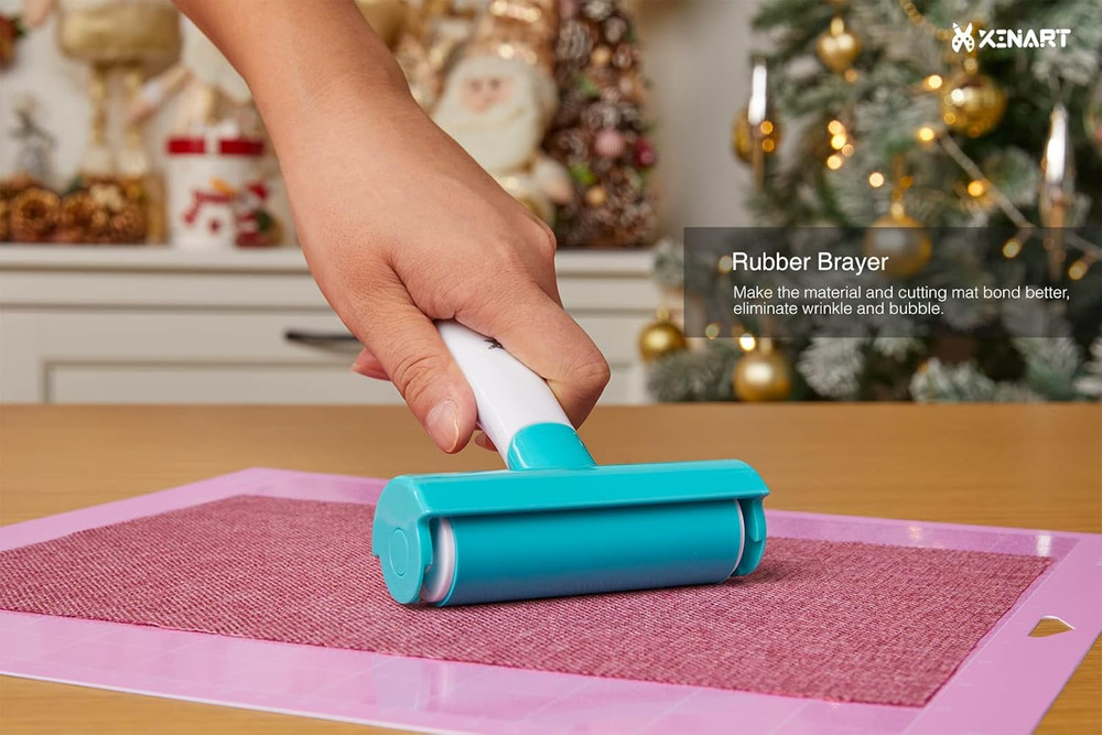 Brayer Rollers & Mat Remover Tool Set for Fabric Crafting, Reusable Sticky Lint