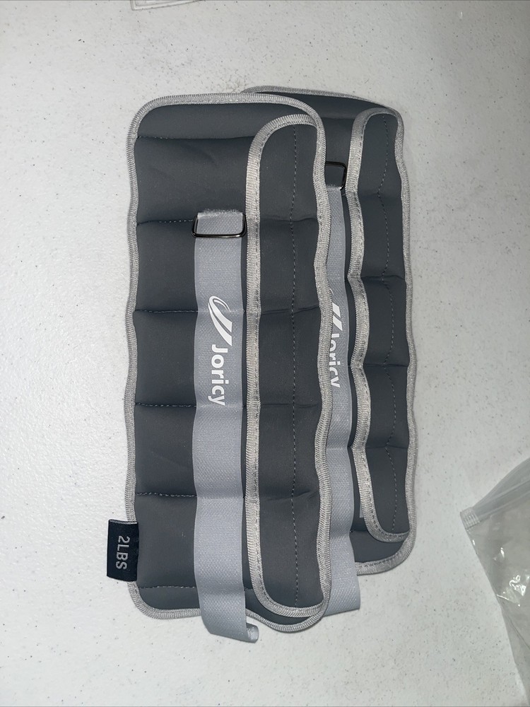 2lbs Each Pair Of Grey Ankle Weights Joricy Adjustable
