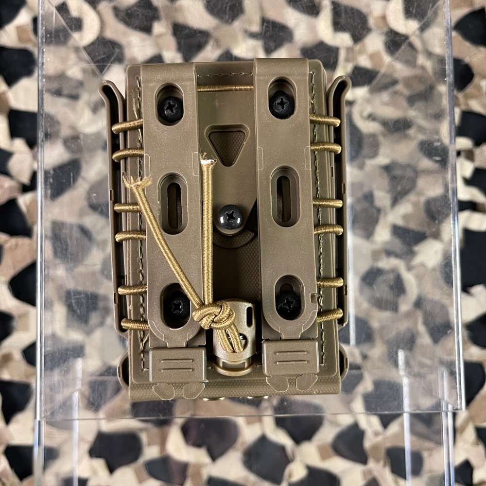 NEW Warrior Molle Pull Down Magazine Holder For Tippmann TMC Magazines - Tan