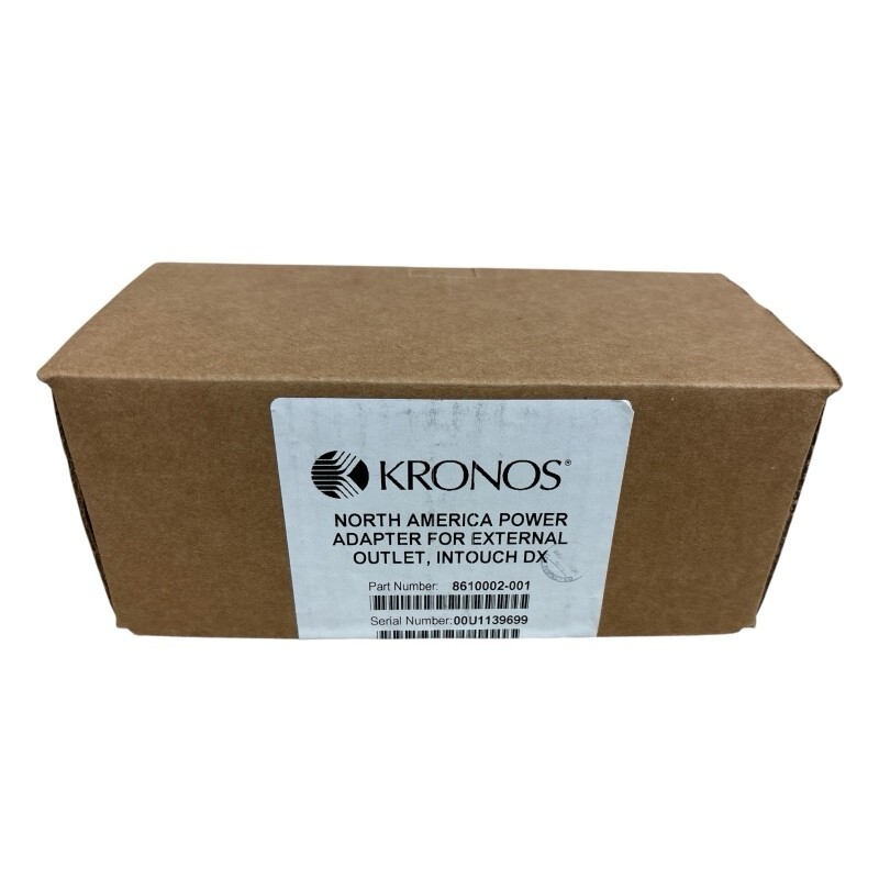 New Kronos Power Adapter for External Outlet Time clock Intouch STD 8610002-001