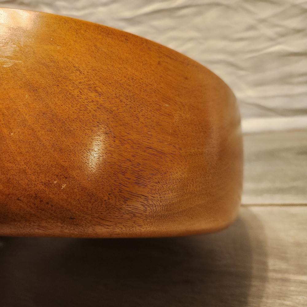 Vintage Wooden Tea Box Yarn Holder Craft Container