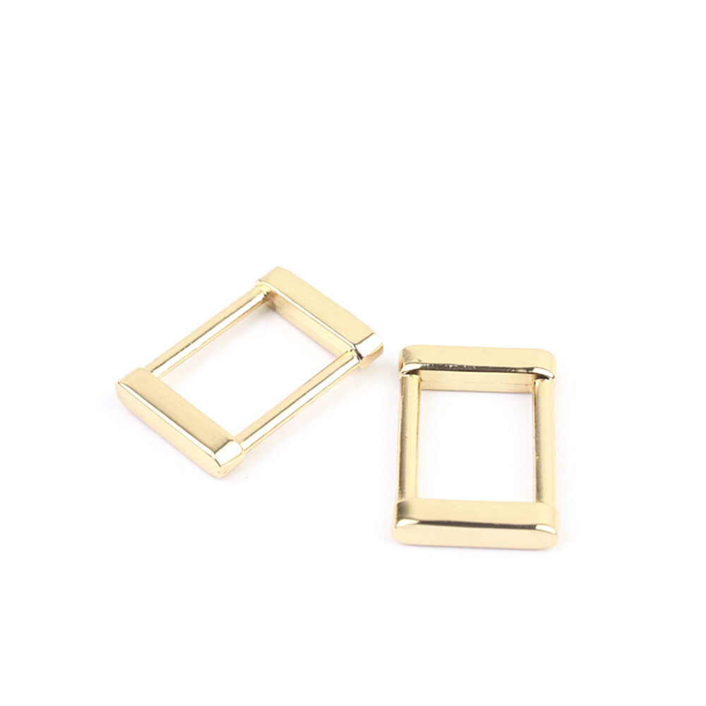 Seamless Solid Rectangle Metal Square Ring Belt Buckle Webbing 13mm 16mm 19mm
