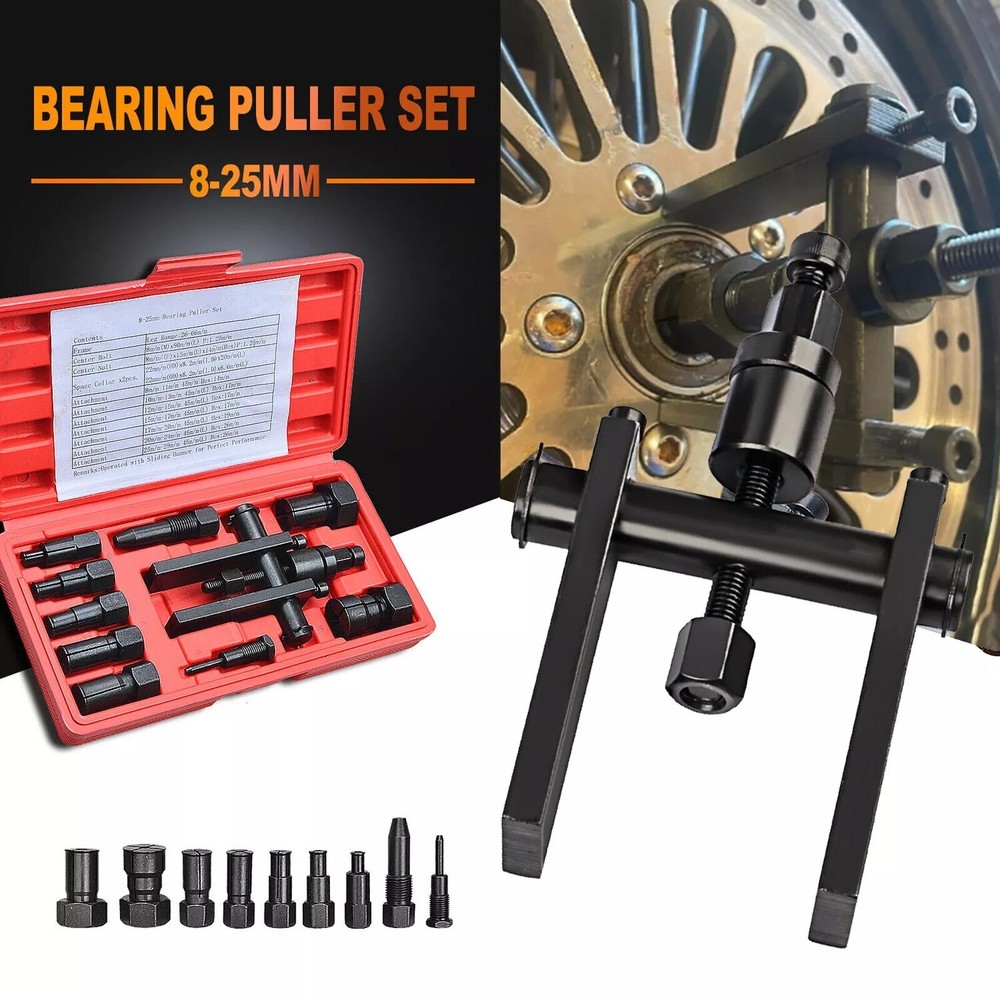 8-25mm Motorcycle Internal Bearing Puller Tool Kit Blind Hole Bearing Puller Set