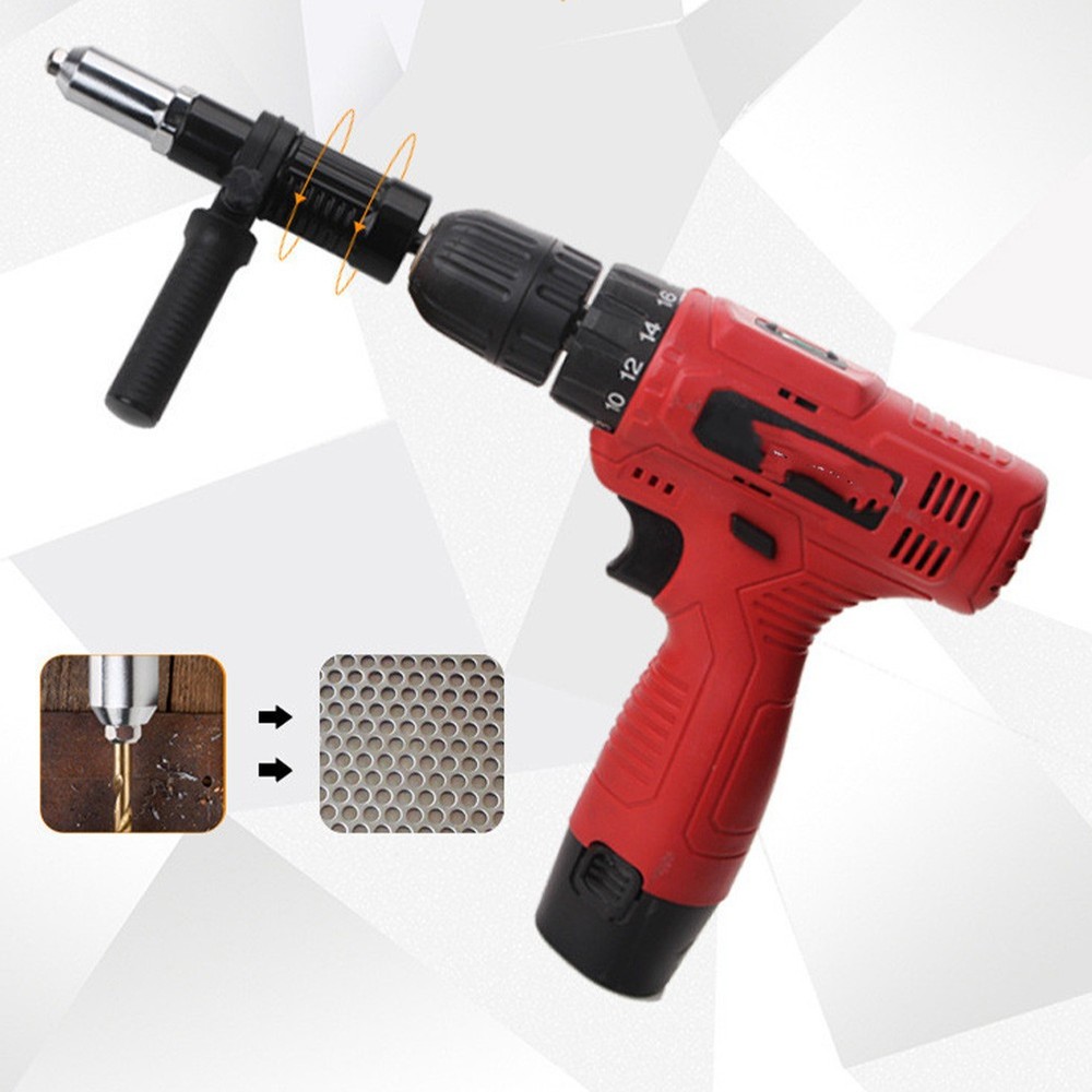 Metal Rivet Shooter Connector Pulling Machine Joint Right Angle Drill Adapter