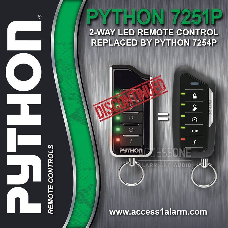 NEW Python 7254P 2-Way LED For Discontinued 7251P Remote Control EZSDEI7251