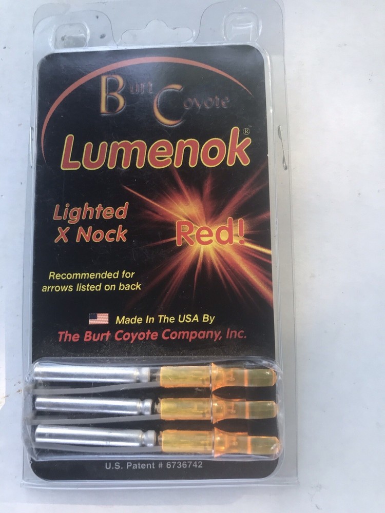 Lumenok Lighted X Nock 3 Pack Red Color