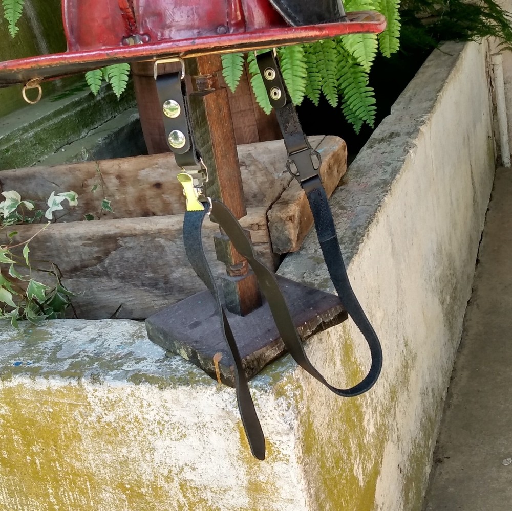 Leather Fire Helmet Chinstrap