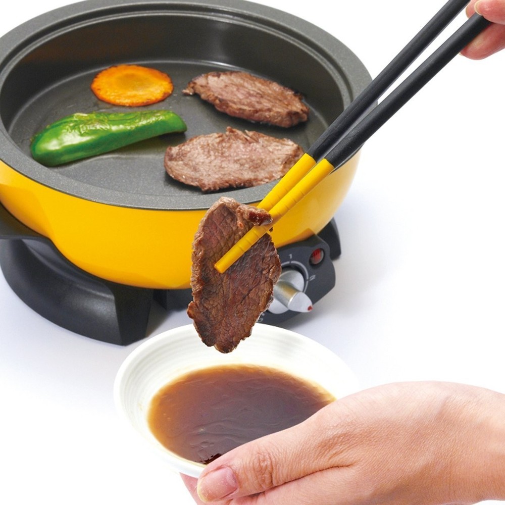 Silicone Tip Chopsticks Standard 25cm Red Cooking Dining Tableware Accessory