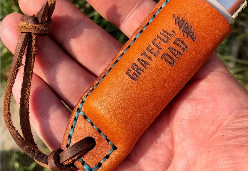 Grateful Dead Dad Leather Lighter Holder
